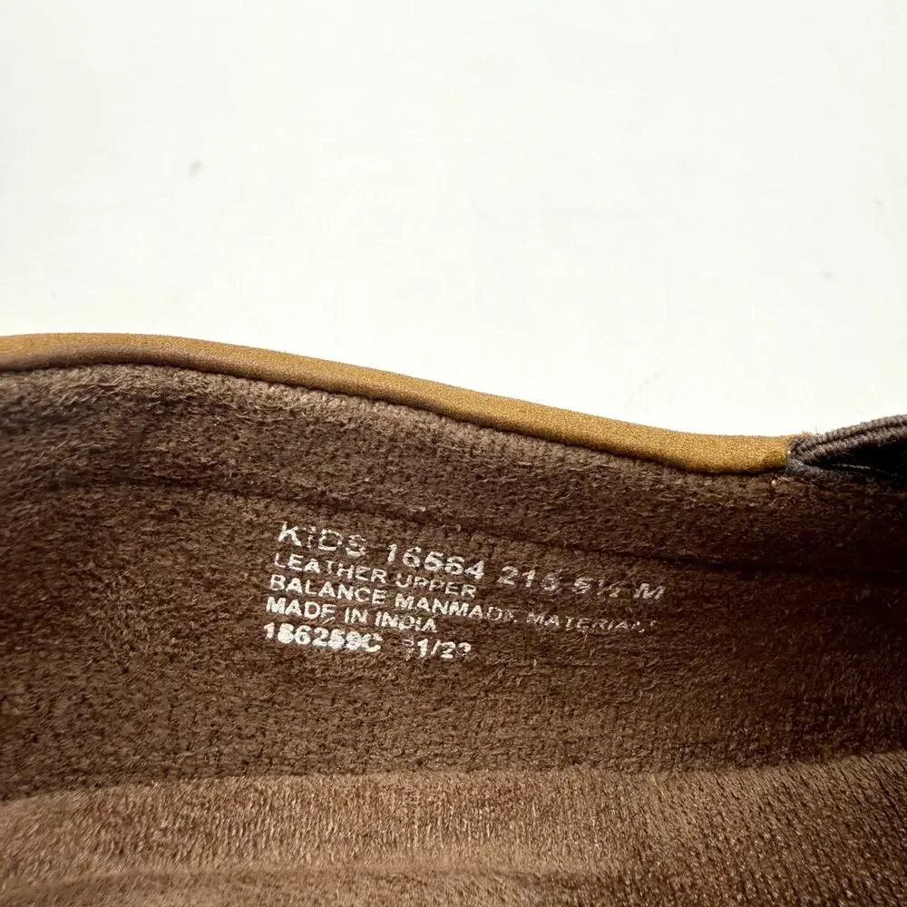 Florsheim Kids Boys Jasper Venetian Loafers US 5.5 M EU 38 Brown Leather EUC